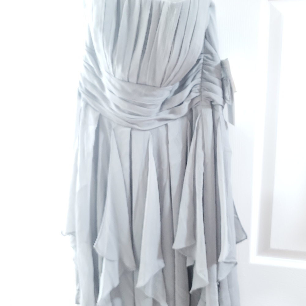 Sheer strapless dress